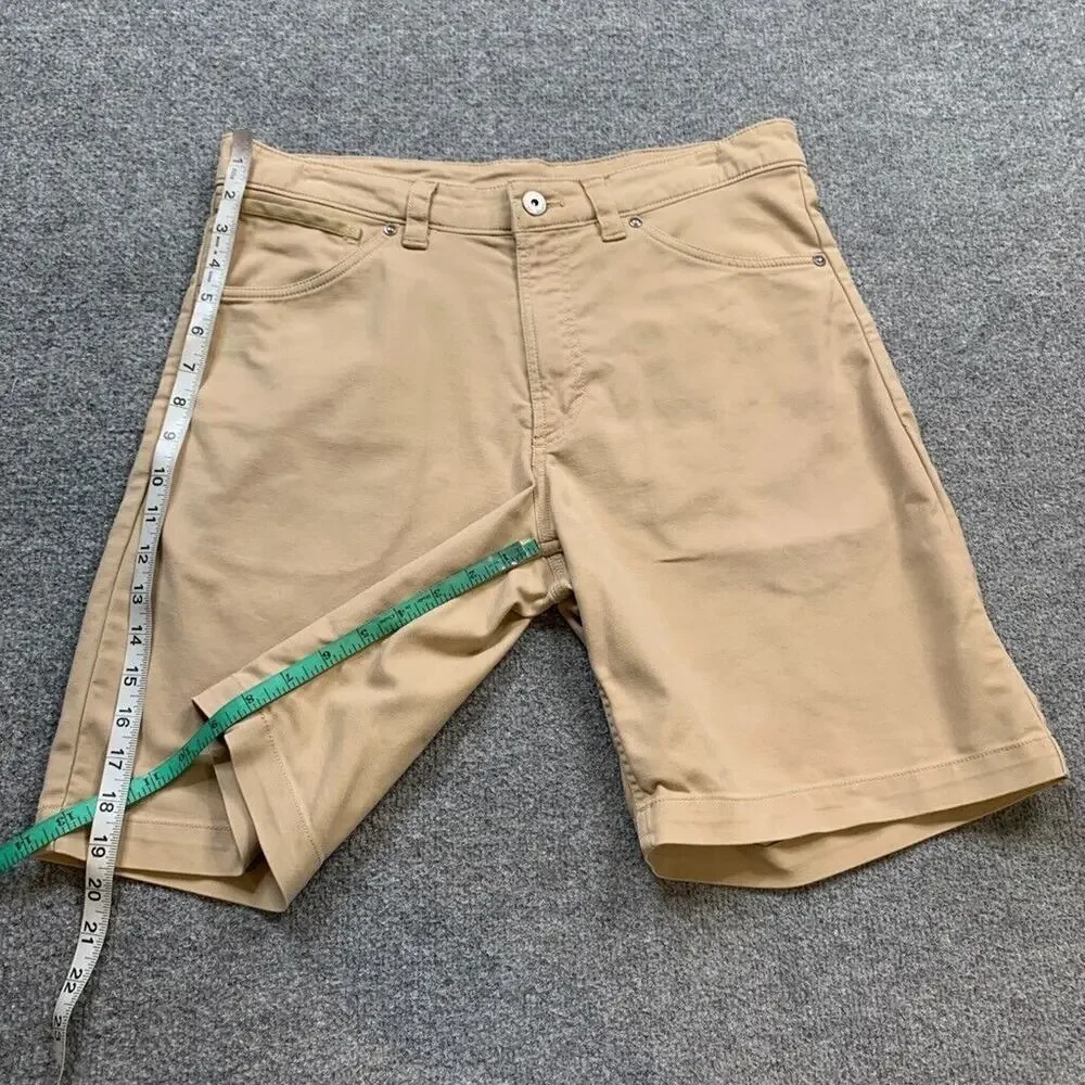 The North Face Shorts Mens 32 Wheat Cotton Stretch Flat Front Casual‎ Walk Chino